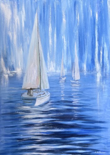 Dream Sailing by Oksana Salminen, Painting for Sale on Select