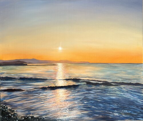 Golden Hour by Oksana Salminen, Painting for Sale on Select