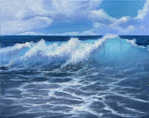 Ocean Pulse von Oksana Salminen, Malerei kaufen auf Select