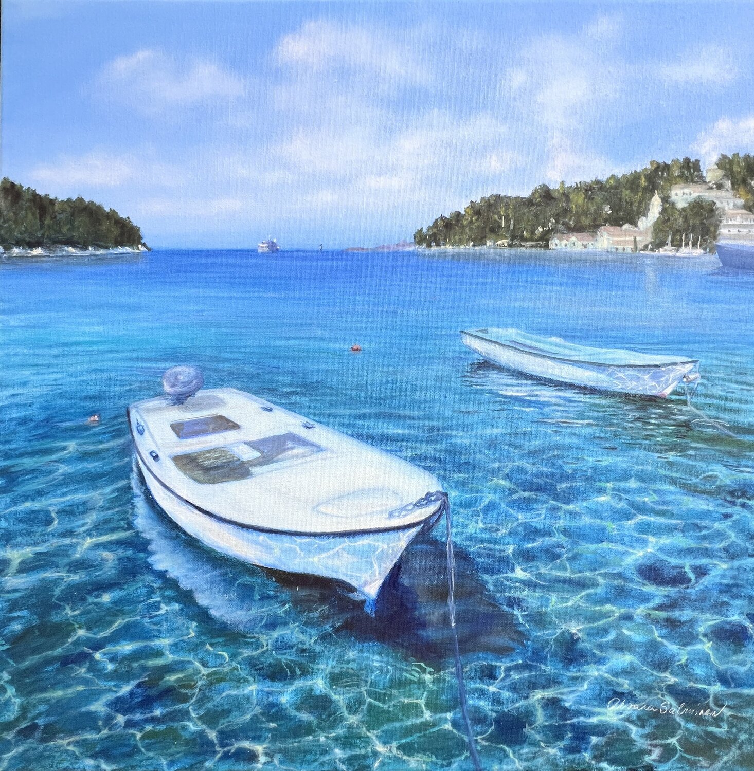 Sunny Day Oksana Salminen Original painting for sale