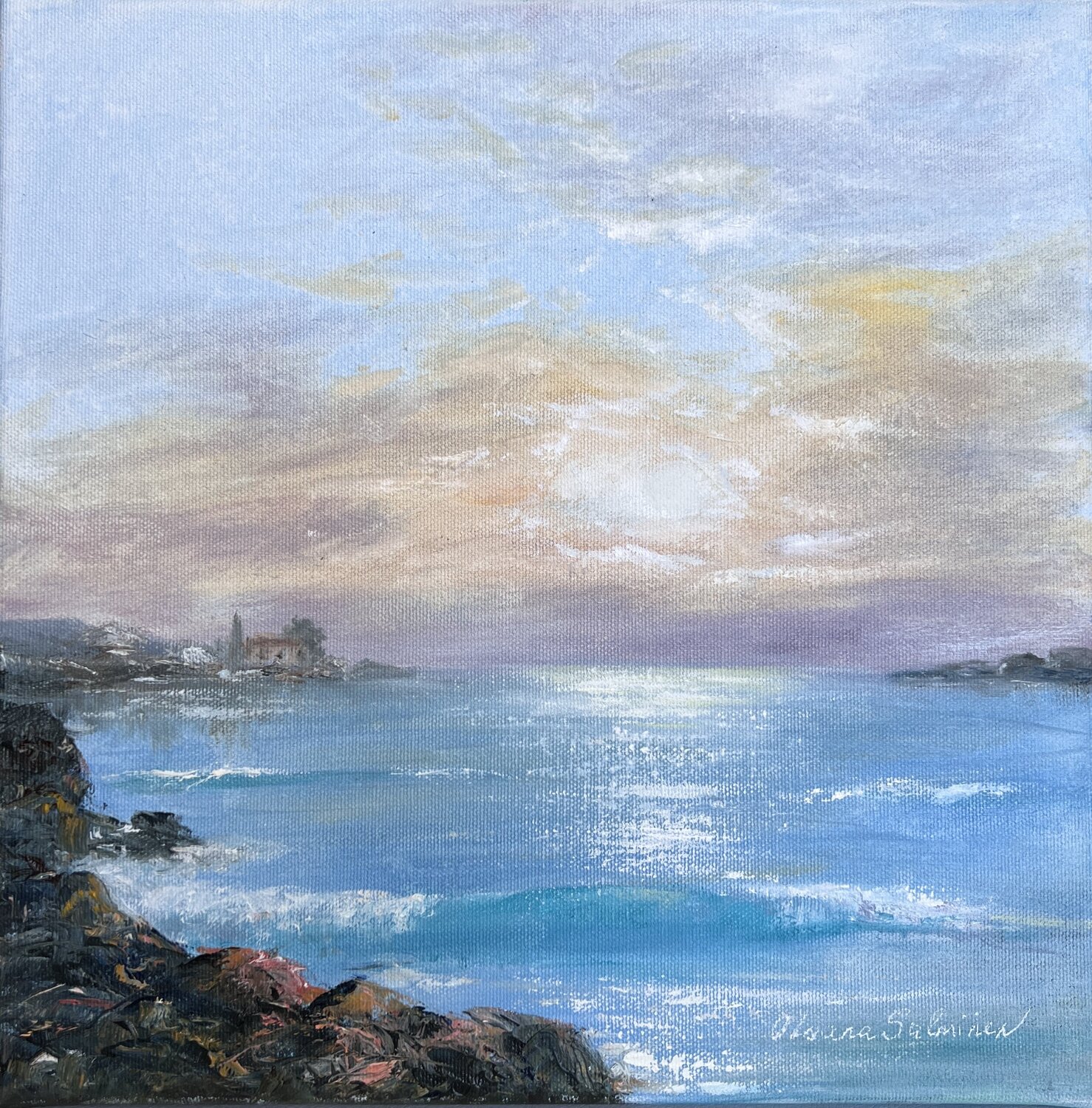 Romantic Morning Oksana Salminen Original painting for sale