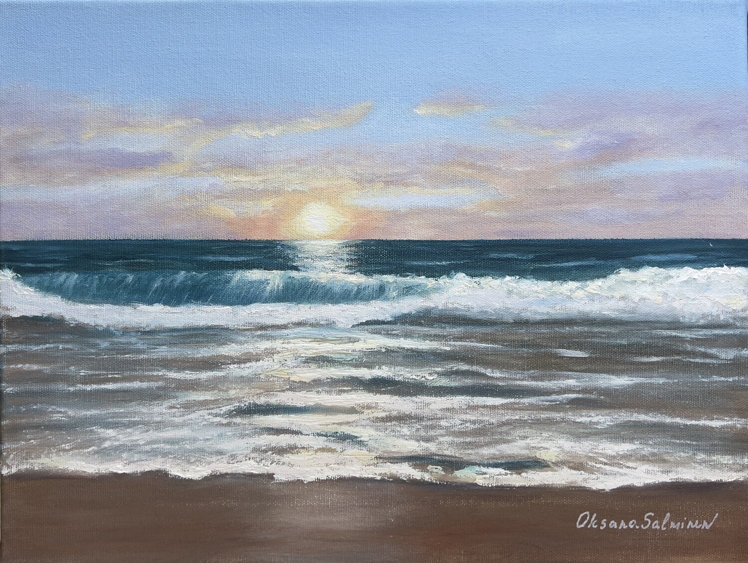 Ocean No. 2 Oksana Salminen Original painting for sale