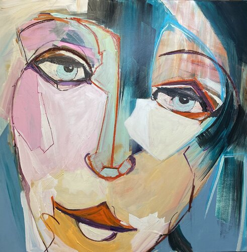 MELANCOLIQUE DANS L'ATTENTE by francoise leblanc, Painting for Sale on Select