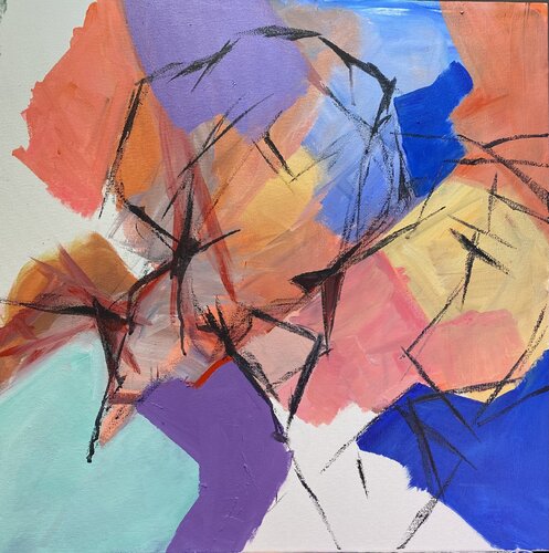 BAISERS VOLES by francoise leblanc, Painting for Sale on Select