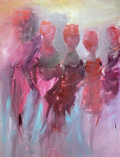 FEMMES EN COLERE by francoise leblanc, Painting for Sale on Select