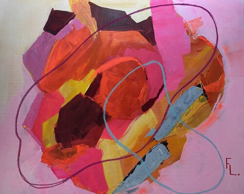 FLEUR DE FEMME "TENDRESSE" by francoise leblanc, Painting for Sale on Select