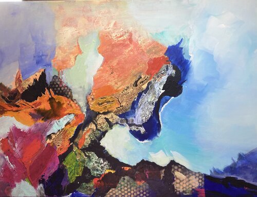 DANS LES PROFONDEURS DES OCEANS by francoise leblanc, Painting for Sale on Select