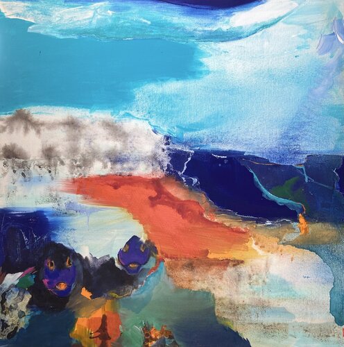 DANS LES TENEBRES DES OCEANS by francoise leblanc, Painting for Sale on Select