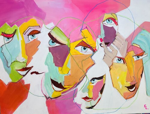 LA PAROLE DES FEMMES by francoise leblanc, Painting for Sale on Select