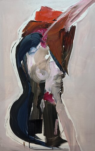 LE VOILE DÉCHIRÉ by francoise leblanc, Painting for Sale on Select