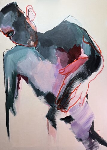LA MAIN INTERIEURE by francoise leblanc, Painting for Sale on Select