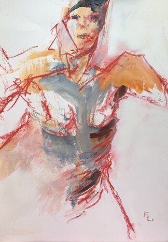 Entre chair et lumière  été 2026 8 by francoise leblanc, Painting for Sale on Select