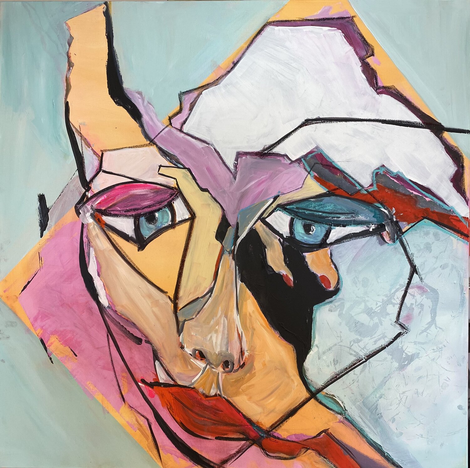 FEMME ETE 2023 francoise leblanc Original painting for sale