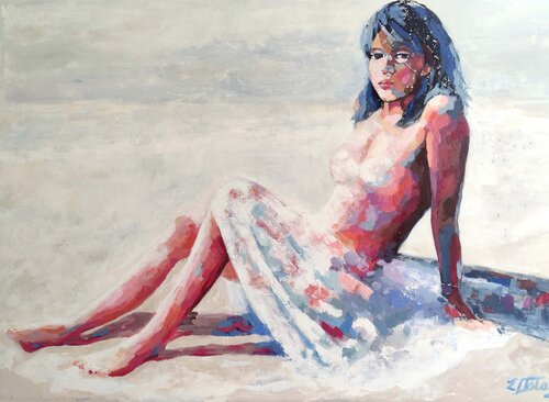 The Siren´s Silence by Zezinha Farrajota, Painting for Sale on Select