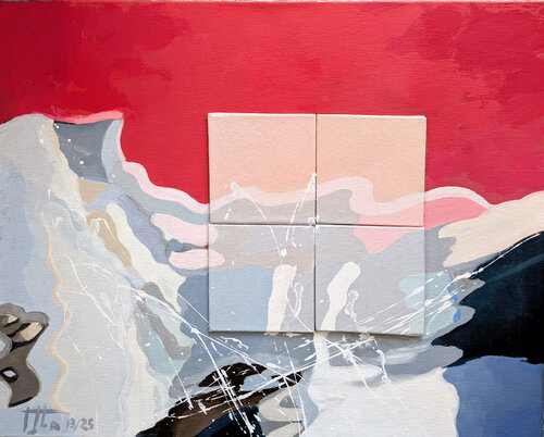 Wave by Zezinha Farrajota, Painting for Sale on Select