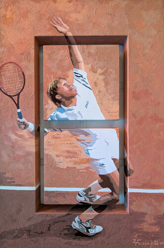 Roland Garros by Zezinha Farrajota, Painting for Sale on Select
