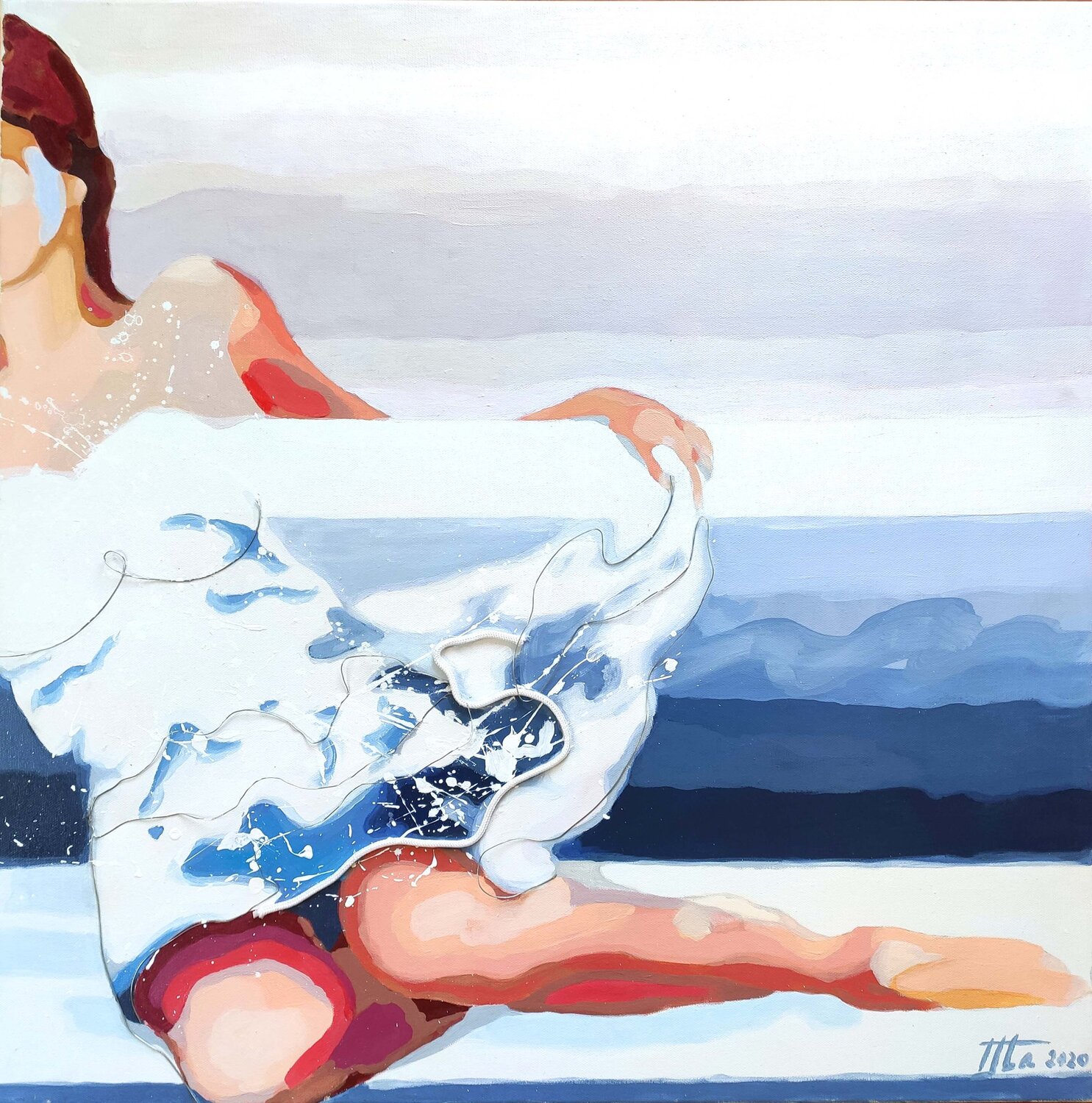 Dream Girl Zezinha Farrajota Original painting for sale