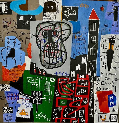 Le monde dans ma tête by Renaud Cristofari, Painting for Sale on Select