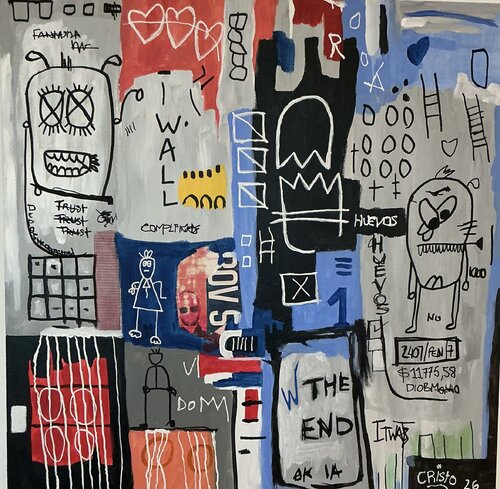 The end is a tag— Quand tout semble s’effacer, il reste encore une trace. von Renaud Cristofari, Malerei kaufen auf Select