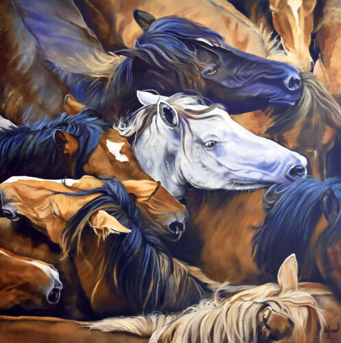 Mane Colors by Bobbe Jones, Painting for Sale on Select