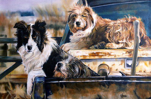 Waiting on Orders by Bobbe Jones, Painting for Sale on Select