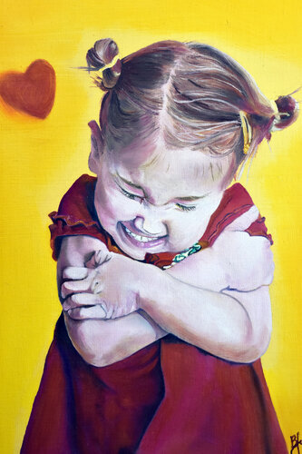 Huggin Me by Bobbe Jones, Painting for Sale on Select