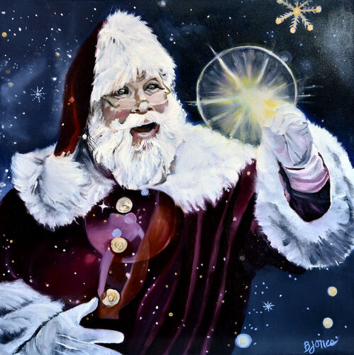 Santa's Wish by Bobbe Jones, Painting for Sale on Select