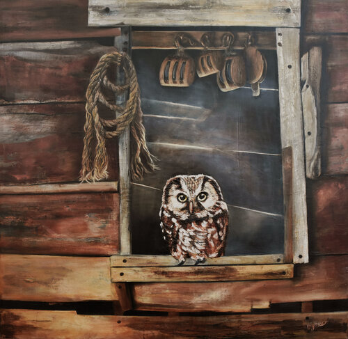 Window Watcher by Bobbe Jones, Painting for Sale on Select