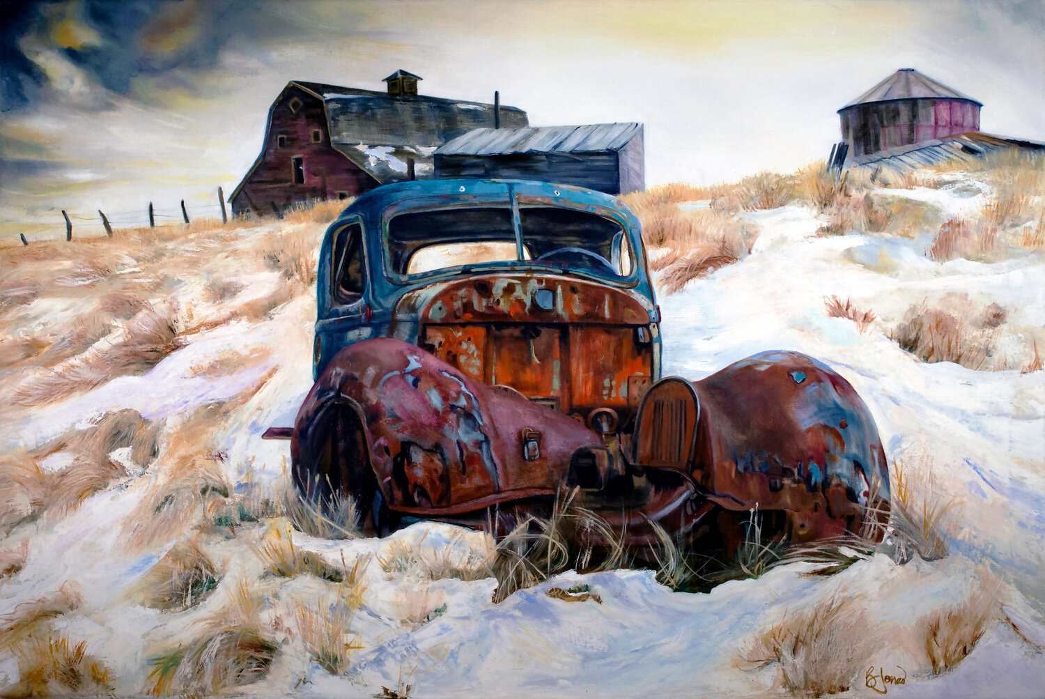 Winter Chill Bobbe Jones Original painting for sale