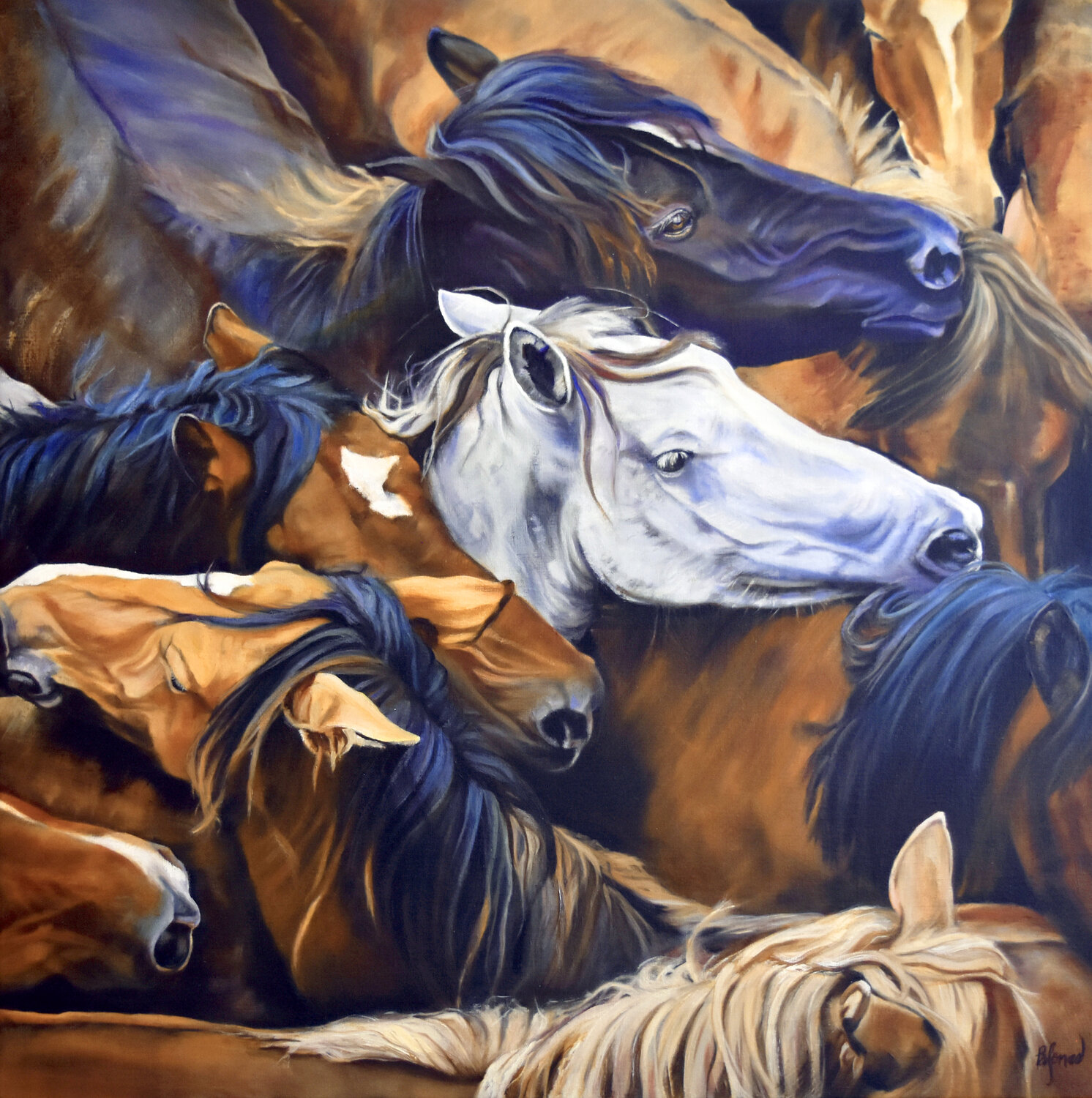 Mane Colors Bobbe Jones Original painting for sale