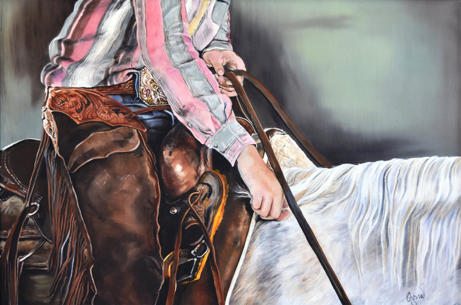 Competition Day Bobbe Jones Original painting for sale