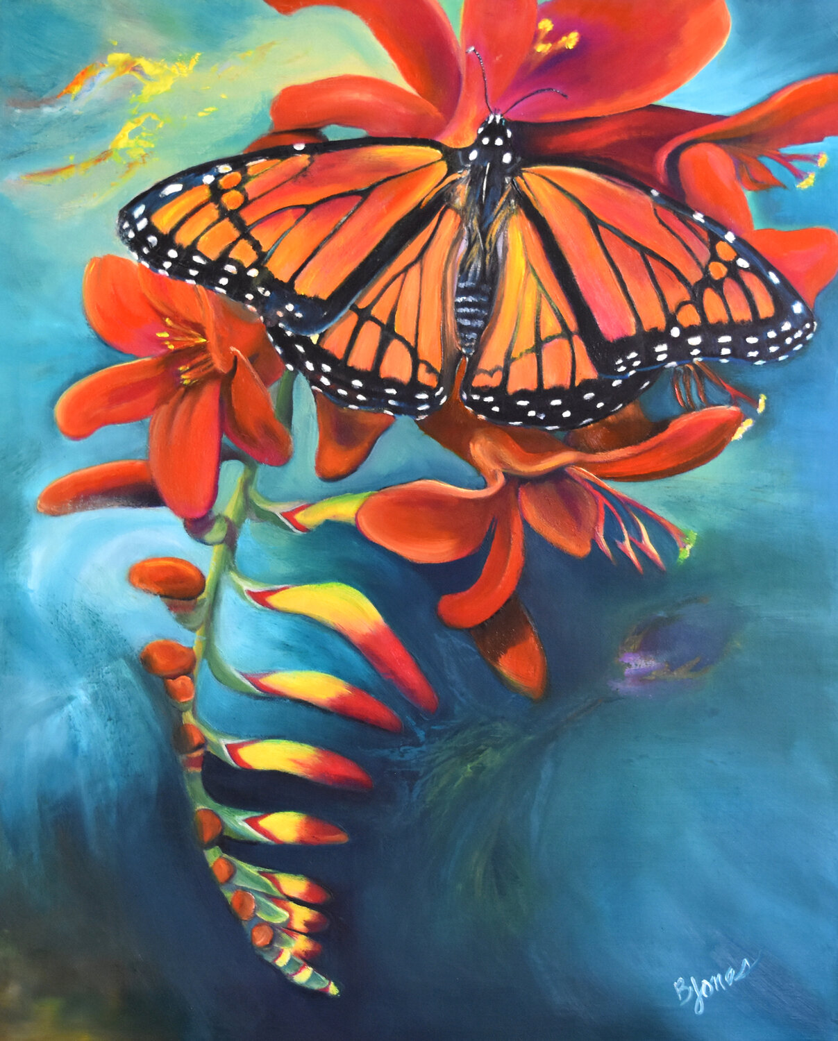 Majestic Monarch Bobbe Jones Original painting for sale