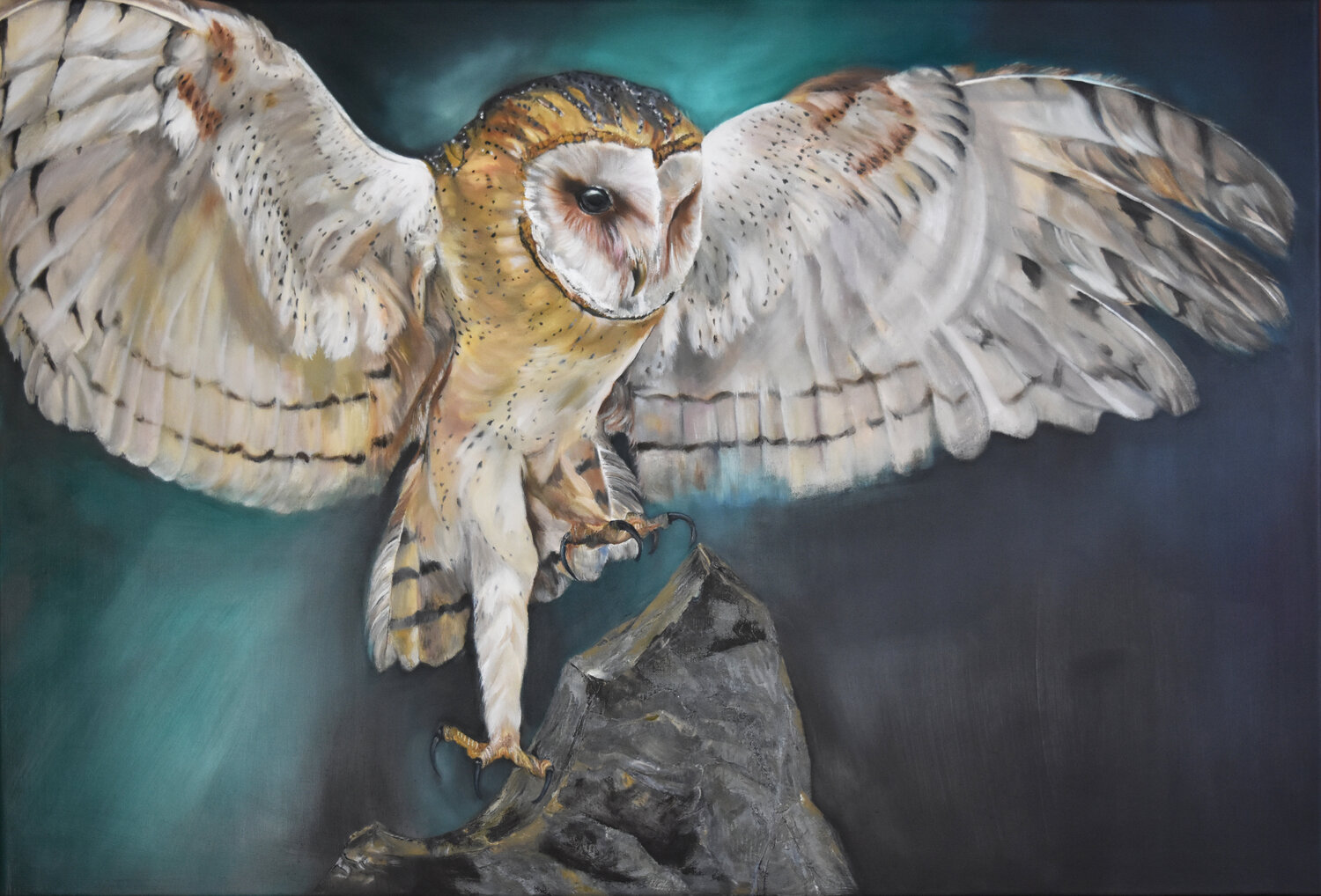 Silent Descent Bobbe Jones Original painting for sale