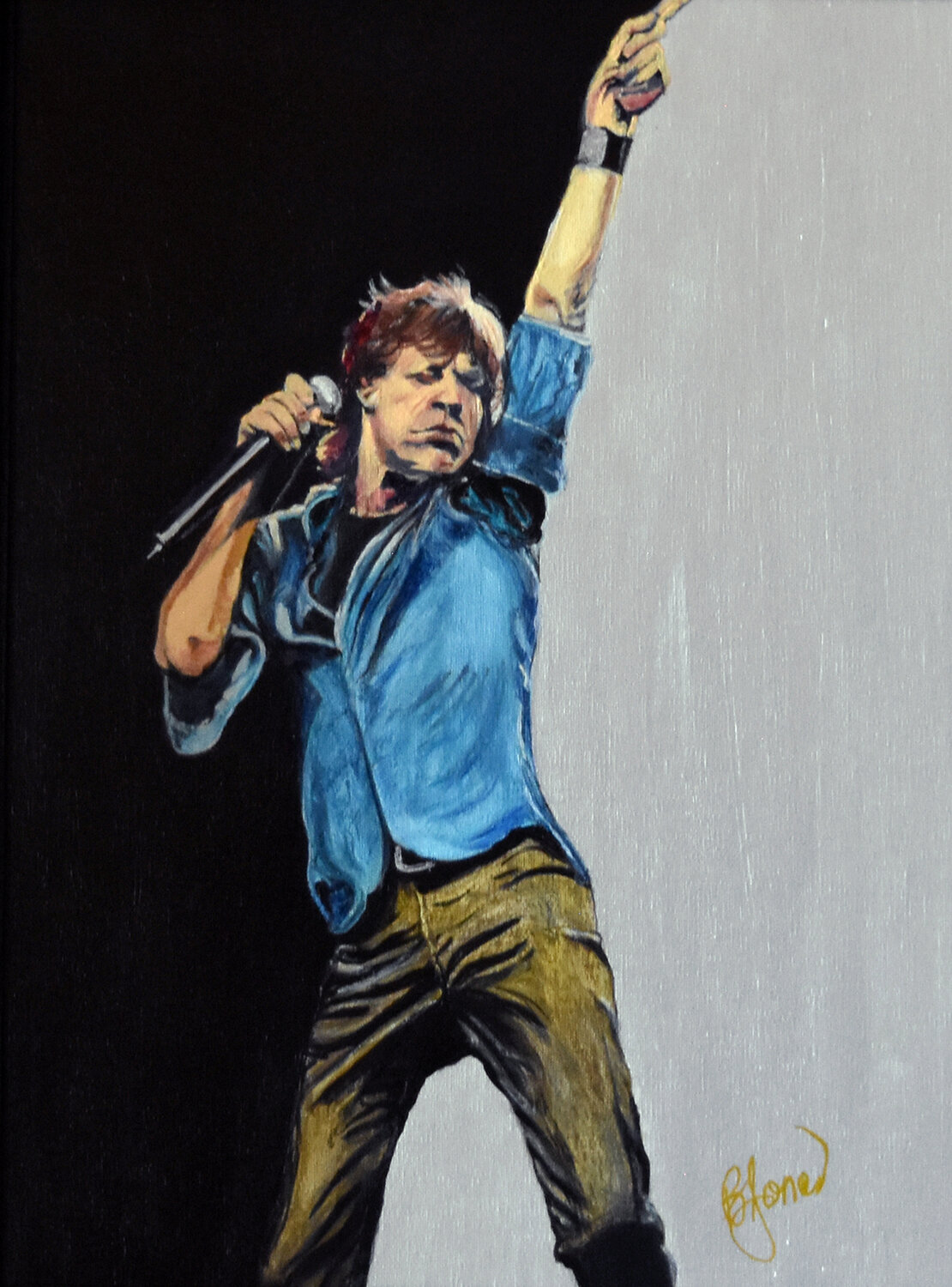 Mick's Moment Bobbe Jones Original painting for sale
