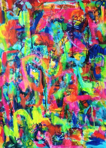 80s by Hiedi Schmitz, Painting for Sale on Select