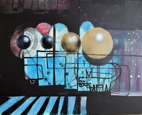 4 moons by PJ Riley, Painting for Sale on Select