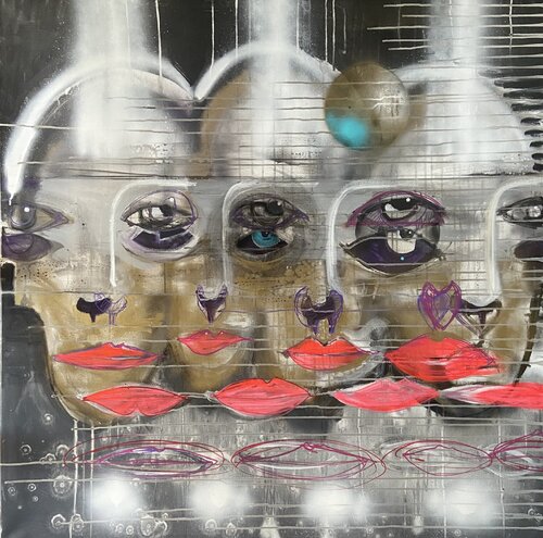 Air Kiss no3 by PJ Riley, Painting for Sale on Select