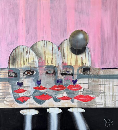 Air Kiss no3 by PJ Riley, Painting for Sale on Select