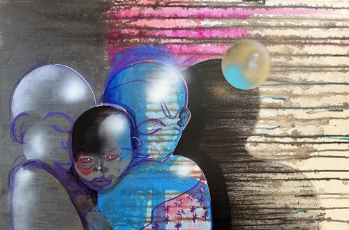 It takes a village ( to raise a child ) by PJ Riley, Painting for Sale on Select