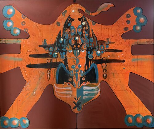Endangered Species ( Bear X rug) von PJ Riley, Malerei kaufen auf Select