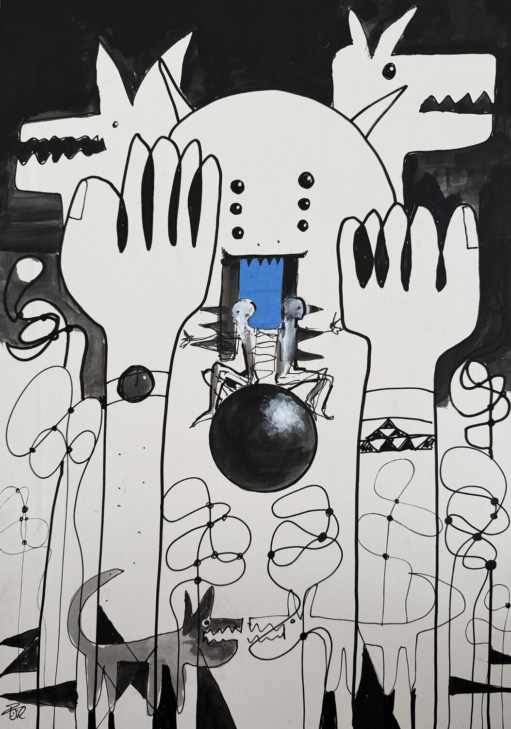 Where Do We Go From Here PJ Riley Original painting for sale