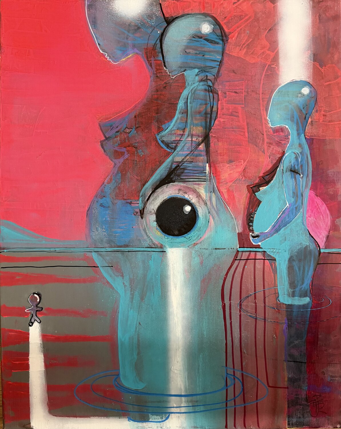 Our Golden Journey PJ Riley Original painting for sale