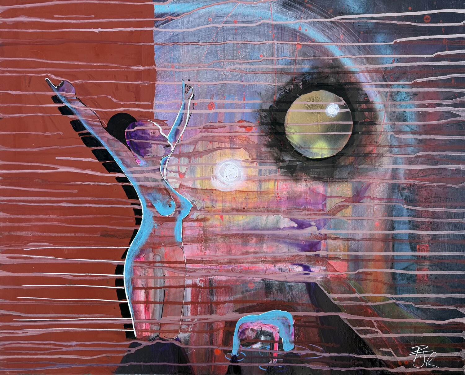 Love Hurts PJ Riley Original painting for sale