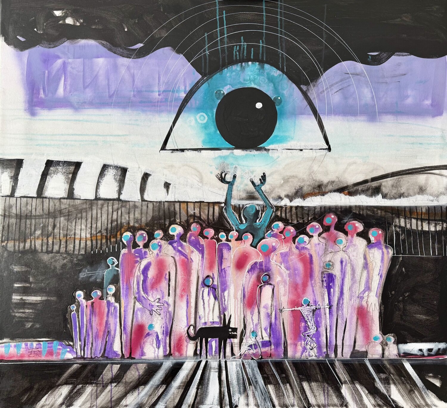 Giant ( location of god 9) PJ Riley Original painting for sale