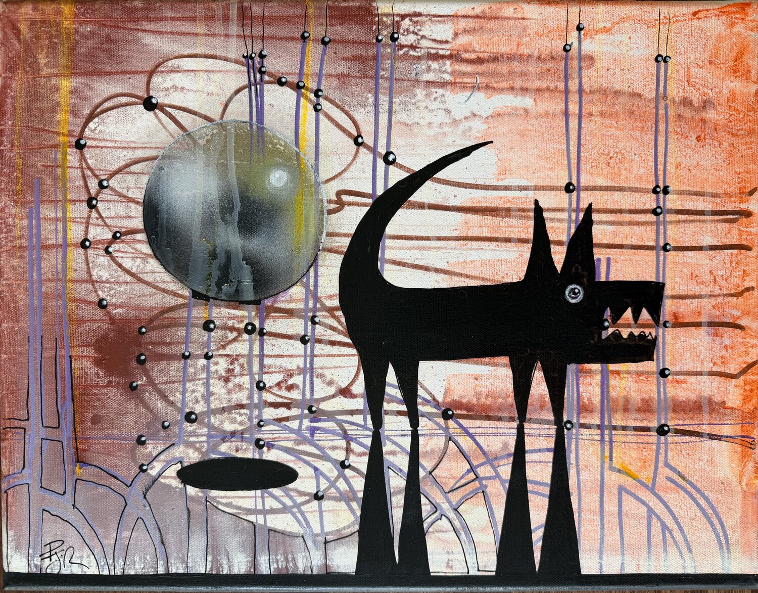 Dog (Mangrove Symphony) PJ Riley Original painting for sale