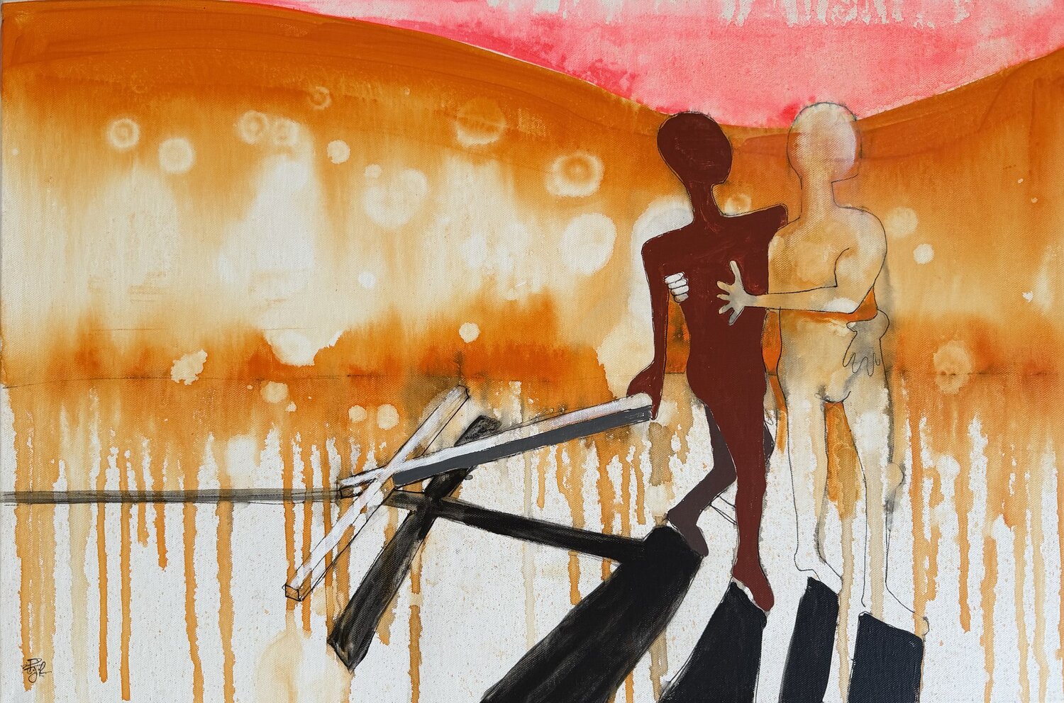 He Aint Heavy ( the day i lost faith i found you) PJ Riley Original painting for sale