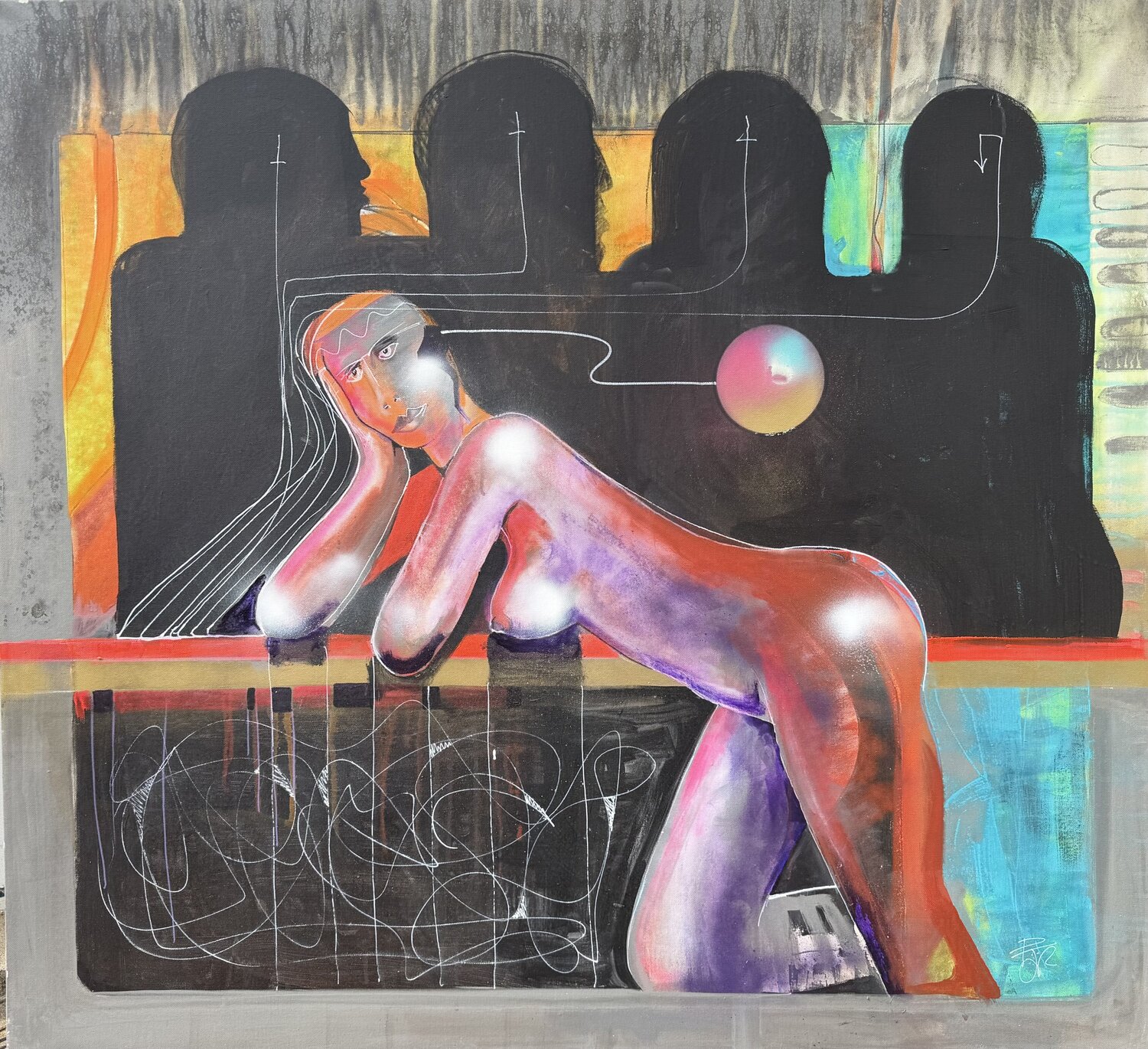 The Ones before the One PJ Riley Original painting for sale