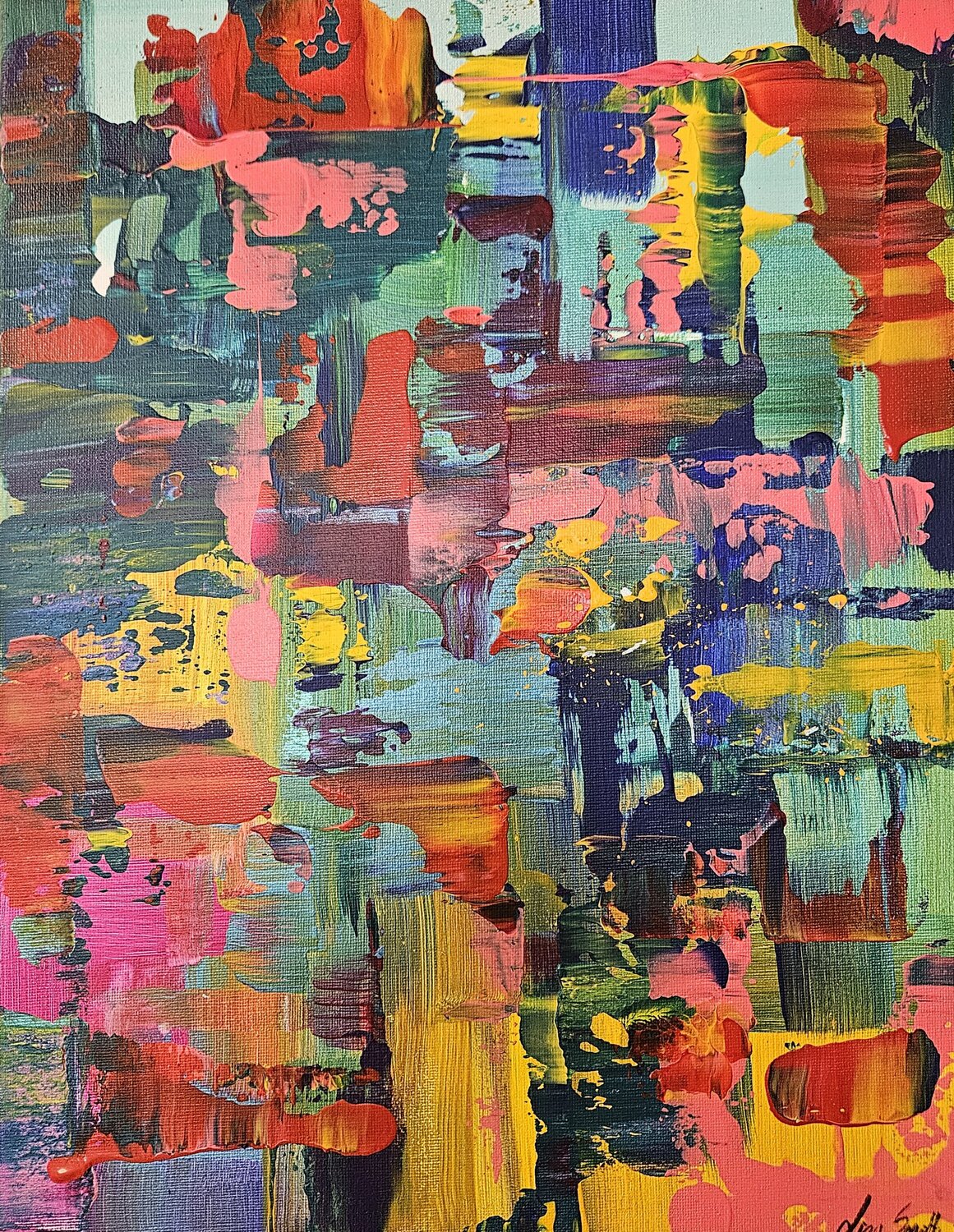 Vibrant visionary Lisa Smith Original painting for sale