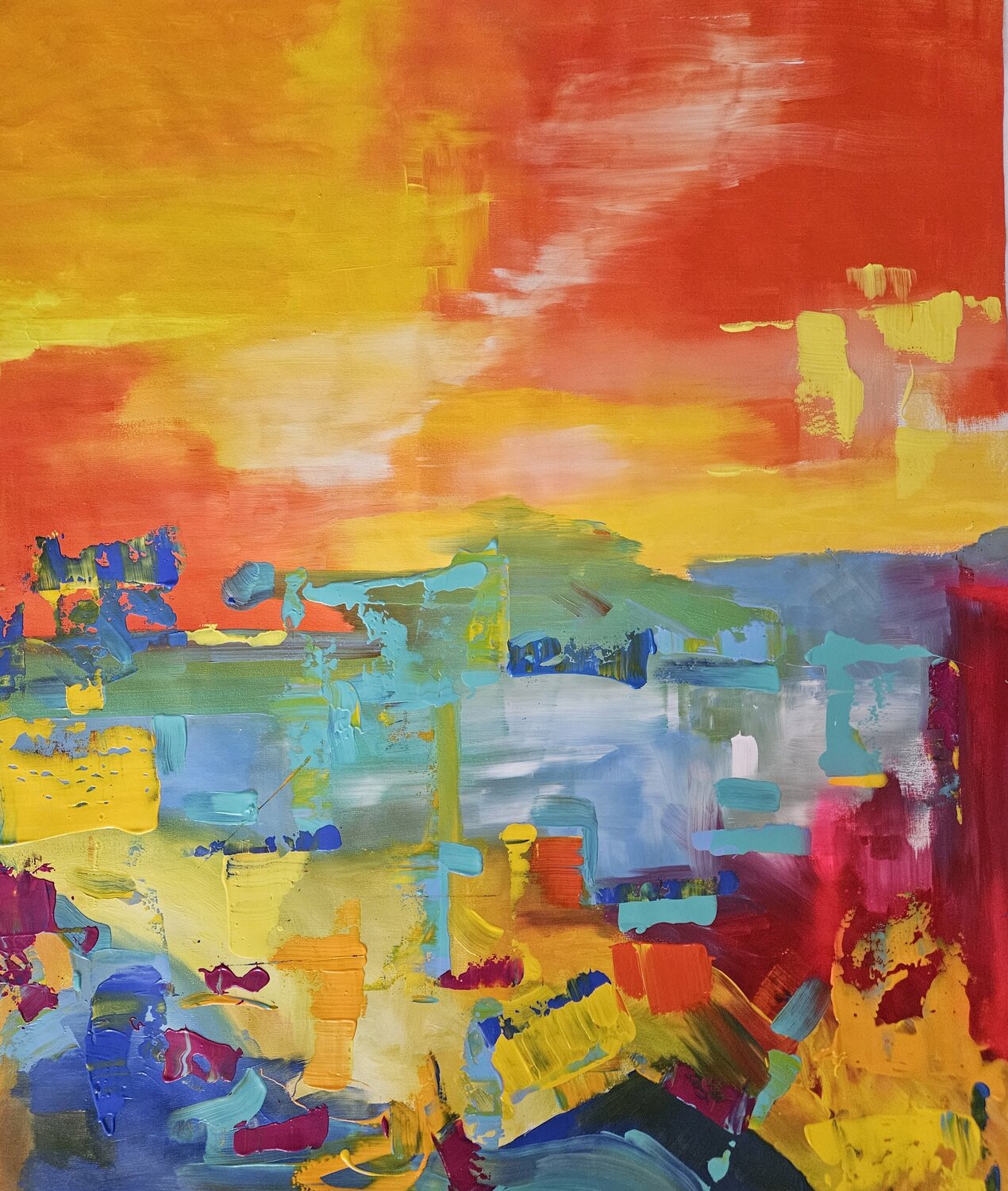 Meet me at the Beach. Lisa Smith Original painting for sale