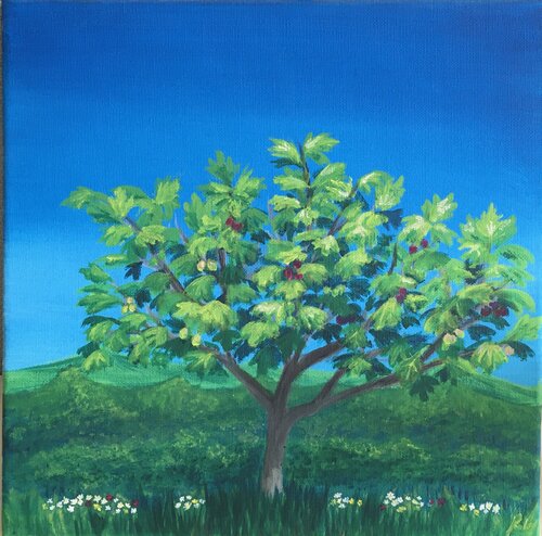 L’albero dei fichi von Roberto Porcella, Malerei kaufen auf Select